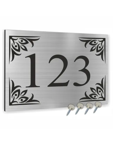 TABLICA ADRESOWA METAL NUMER DOMU POSESJI dibond dowolny wzór 20x15 cm