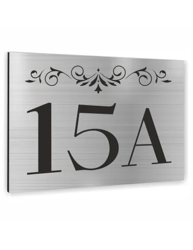 TABLICZKA ADRESOWA NUMER DOMU SZYLD - ALUMINIUM z wzorkami 20x15 cm dibond