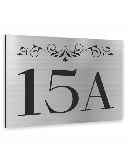 TABLICZKA ADRESOWA NUMER DOMU SZYLD - ALUMINIUM z wzorkami 20x15 cm dibond
