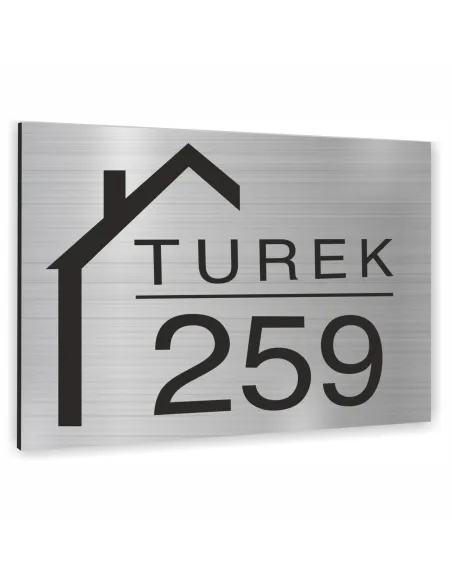 TABLICA ADRESOWA z numerem domu z różnymi motywami DIBOND 20x15 cm