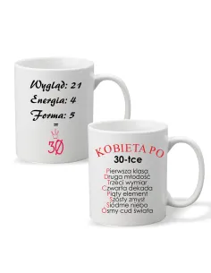 FOTO KUBEK z nadrukiem PREZENT na Urodziny 30