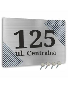 NUMER NA BUDYNEK dom Tabliczka ALUMINIUM  delikatny element ozdobny 20x15cm dibond