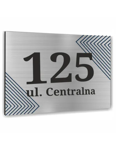 NUMER NA BUDYNEK dom Tabliczka ALUMINIUM  delikatny element ozdobny 20x15cm dibond