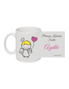 Kubek z nadrukiem Pierwsza Komunia Święta imię data