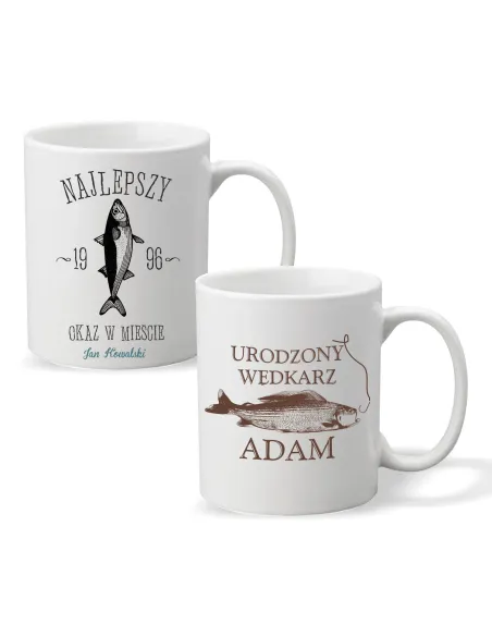Kubek PREZENT dla WĘDKARZA URODZONY WĘDKARZ