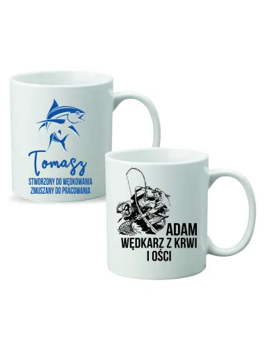 Kubek PREZENT dla WĘDKARZA WĘDKARZ Z KRWI I OŚCI