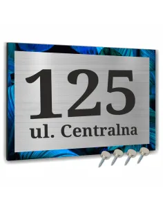 NUMER NA BUDYNEK Tabliczka ALUMINIUM 3D kolorowy nadruk drugoplanowy 20x15cm dibond
