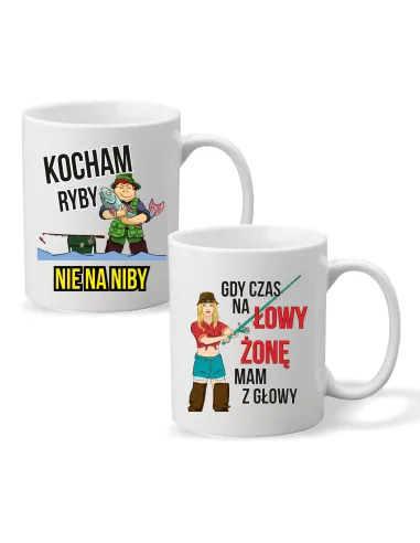 Kubek PREZENT dla WĘDKARZA KOCHAM RYBY