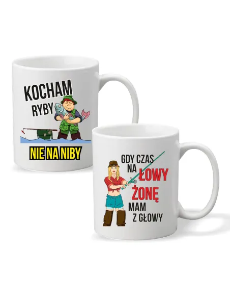 Kubek PREZENT dla WĘDKARZA KOCHAM RYBY
