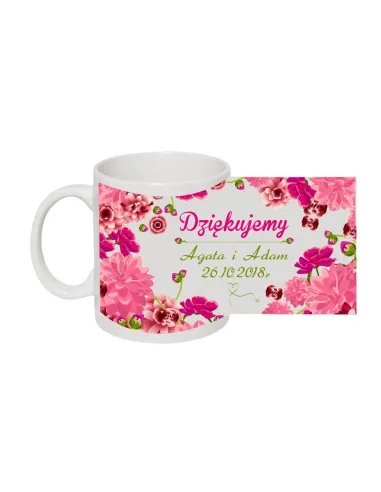 Kubek z nadrukiem dziękujemy podziękowanie prezent dla świadków rodziców