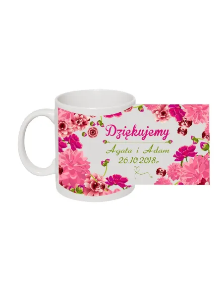 Kubek z nadrukiem dziękujemy podziękowanie prezent dla świadków rodziców