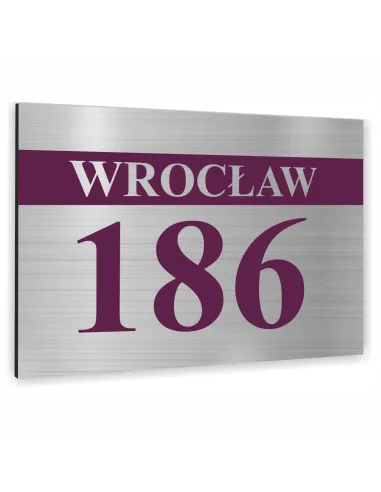 TABLICZKA ADRESOWA NUMER DOMU SZYLD - ALUMINIUM 30x20 cm dibond