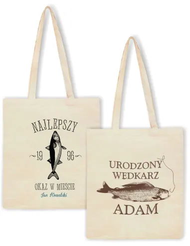 Eko Torba PREZENT dla WĘDKARZA URODZONY WĘDKARZ