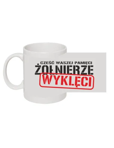 Kubek patriotyczny z nadrukiem cześć waszej pamięci żołnierze wyklęci