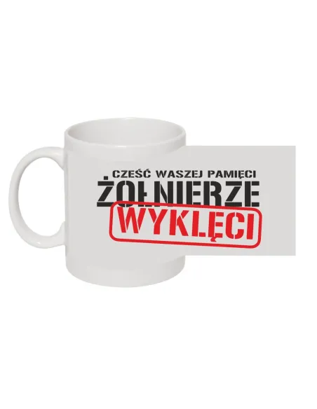 Kubek patriotyczny z nadrukiem cześć waszej pamięci żołnierze wyklęci