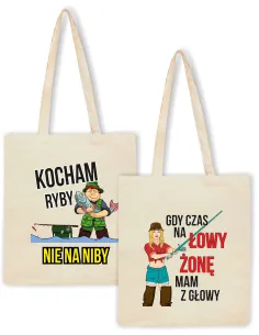 Eko Torba PREZENT dla WĘDKARZA KOCHAM RYBY