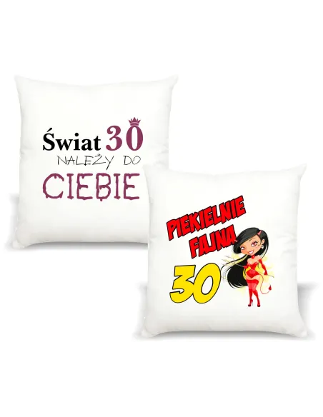 FOTO Poduszka z nadrukiem Prezent na urodziny 30