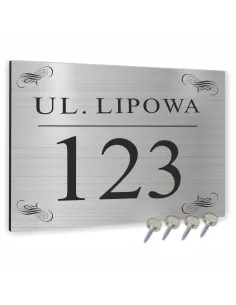 Numer domu Oznakowanie domu tablica adresowa w różnym wzorze 30x20 cm dibond