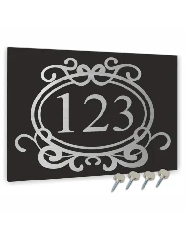 Tabliczka Tablica ADRESOWA ALUMINIOWA z wkrętami dibond 30x20 cm