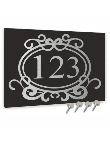 Tabliczka Tablica ADRESOWA ALUMINIOWA z wkrętami dibond 30x20 cm