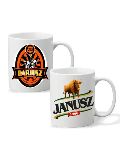 Foto kubek z nadrukiem imieniem prezent piwosza