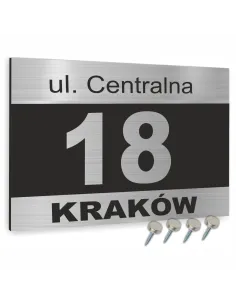 Tabliczka Tablica ADRESOWA ALUMINIOWA z wkrętami różne wzory dibond 30x20 cm