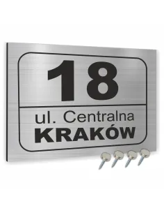 Tabliczka Tablica ADRESOWA ALUMINIOWA różne elementy dibond 30x20 cm