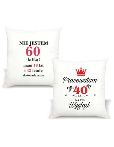 FOTO Poduszka Prezent na urodziny 30 40 50 60 70