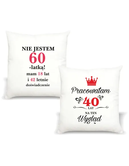 FOTO Poduszka Prezent na urodziny 30 40 50 60 70