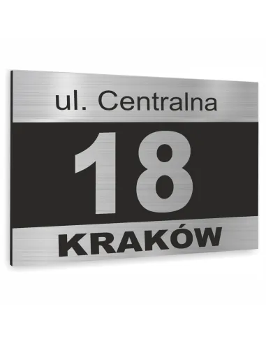Tabliczka Tablica ADRESOWA ALUMINIOWA z wkrętami różne wzory dibond 30x20 cm