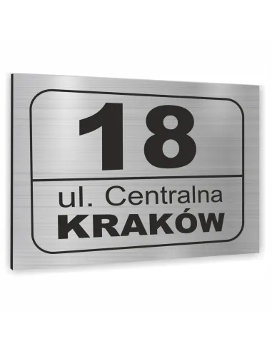 Tabliczka Tablica ADRESOWA ALUMINIOWA różne elementy dibond 30x20 cm