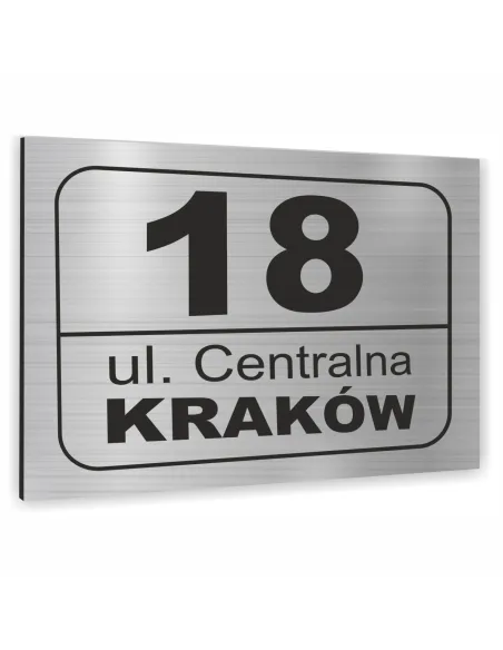 Tabliczka Tablica ADRESOWA ALUMINIOWA różne elementy dibond 30x20 cm