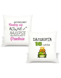 FOTO Poduszka Prezent na urodziny Żajebista 18