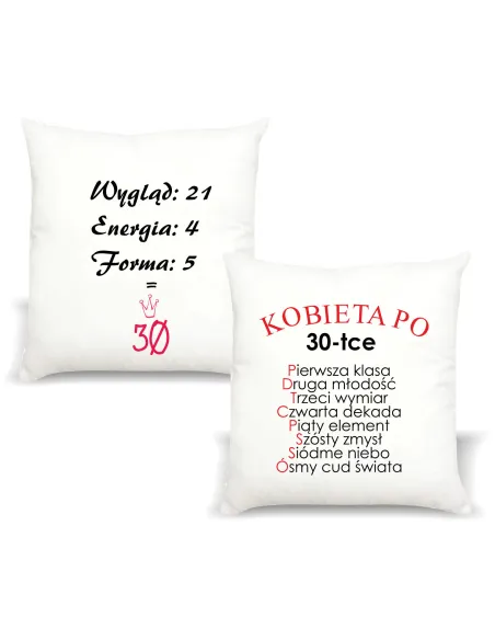 FOTO Poduszka Prezent na urodziny Kobieta po 30 40