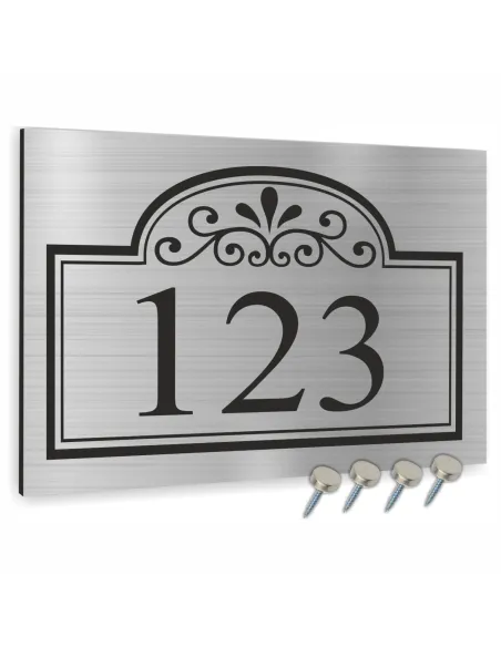 METALOWA TABLICA ADRESOWA NAZWA ULICY ALUMINIUM  30x20 cm dibond