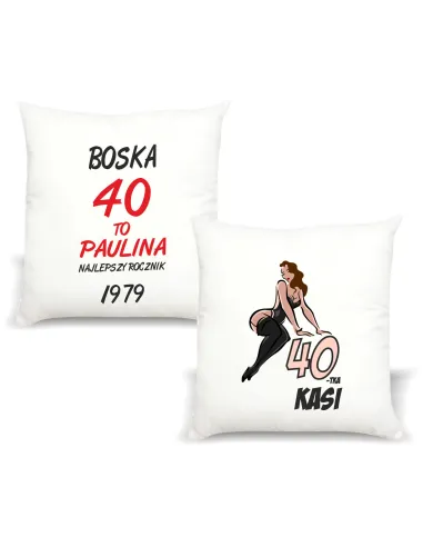 FOTO Poduszka Prezent na urodziny BOSKA 30 40-tka