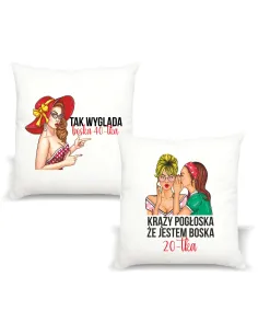 FOTO Poduszka Prezent na urodziny BOSKA 20 40-tka
