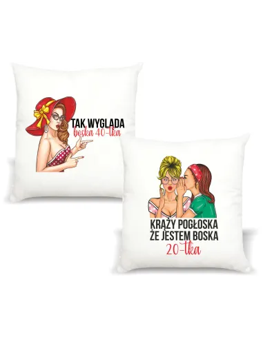 FOTO Poduszka Prezent na urodziny BOSKA 20 40-tka