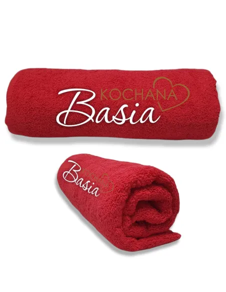 RĘCZNIK z haftem PREZENT na Walentynki dla żony