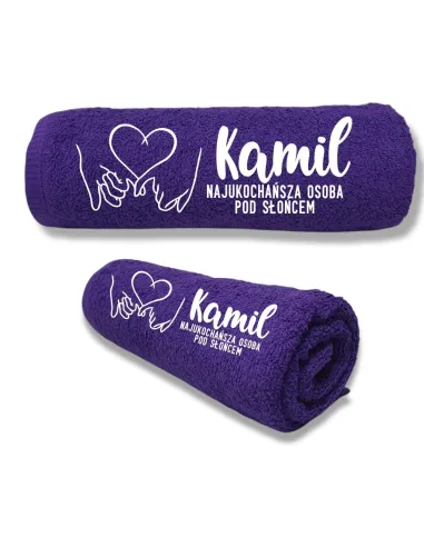 RĘCZNIK z haftem PREZENT Walentynki dla chłopaka