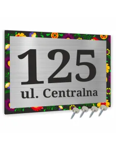METALOWA TABLICA ADRESOWA NAZWA ULICY ALUMINIUM styl ludowy 30x20cm dibond