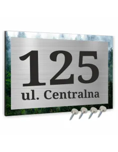 TABLICA ADRESOWA NAZWA ULICY ALUMINIUM kraj obraz drugoplanowy 30x20cm dibond