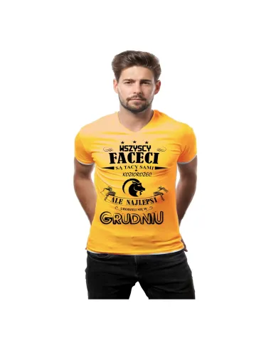 Koszulka z nadrukiem Znak Zodiaku KOZIOROŻEC miesiąc prezent urodzinowa