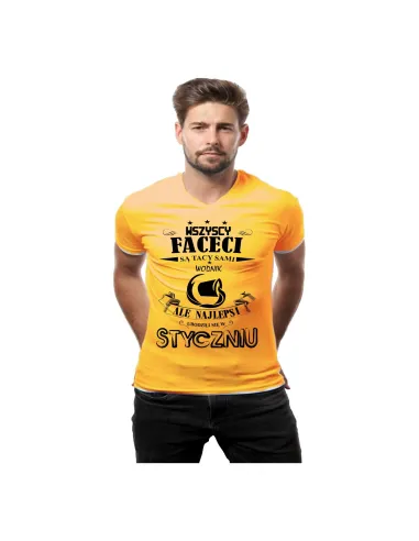 Koszulka z nadrukiem Znak Zodiaku WODNIK miesiąc prezent urodzinowa