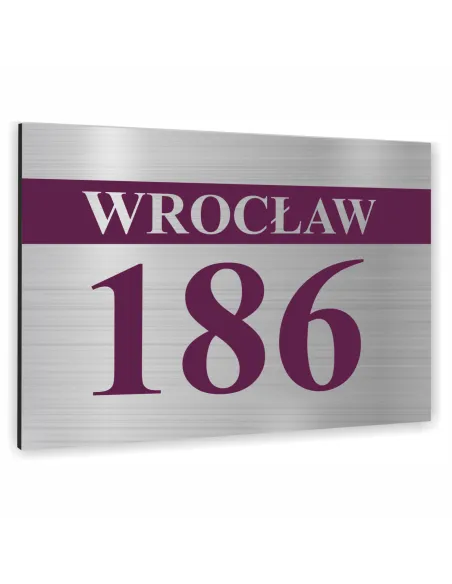 TABLICZKA ADRESOWA NUMER DOMU SZYLD - ALUMINIUM 40x30 cm dibond