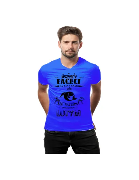 Koszulka z nadrukiem Znak Zodiaku RYBY miesiąc prezent urodzinowa