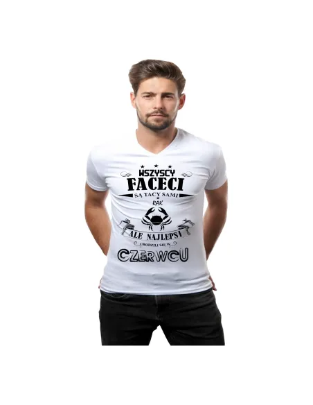 Koszulka z nadrukiem Znak Zodiaku RAK miesiąc prezent urodzinowa