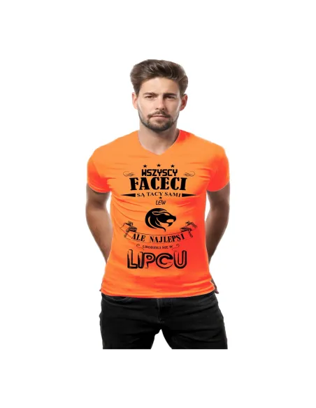 Koszulka z nadrukiem Znak Zodiaku LEW miesiąc prezent urodzinowa