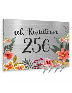 Tabliczka ADRESOWA ALUMINIOWA kolorowa Tablica NUMER DOMU dibond 40x30 cm