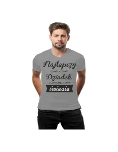 Koszulka z nadrukiem najlepszy dziadek na świecie Prezent na Dzień Dziadka
